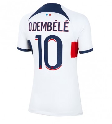 Paris Saint-Germain Ousmane Dembele #10 Koszulka Wyjazdowych Kobiety 2023-24 Krótki Rękaw